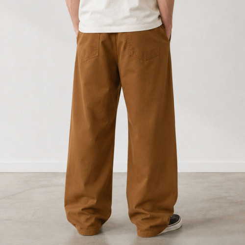 Custom Tan Baggy Chino Work Pants