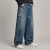 Custom Paint Splash Baggy Denim Jeans