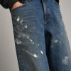 Custom Paint Splash Baggy Denim Jeans