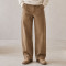 Custom Washed Whipcord Straight Leg Pants