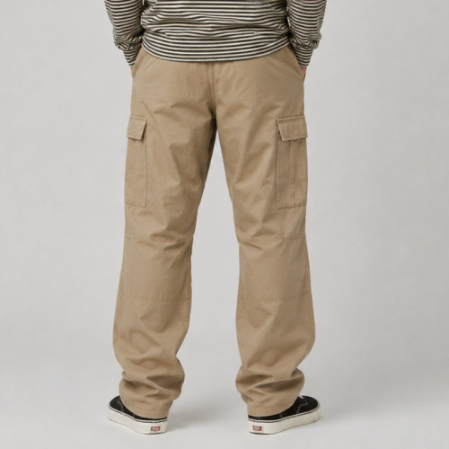 Custom Khaki Patchwork Cargo Pants