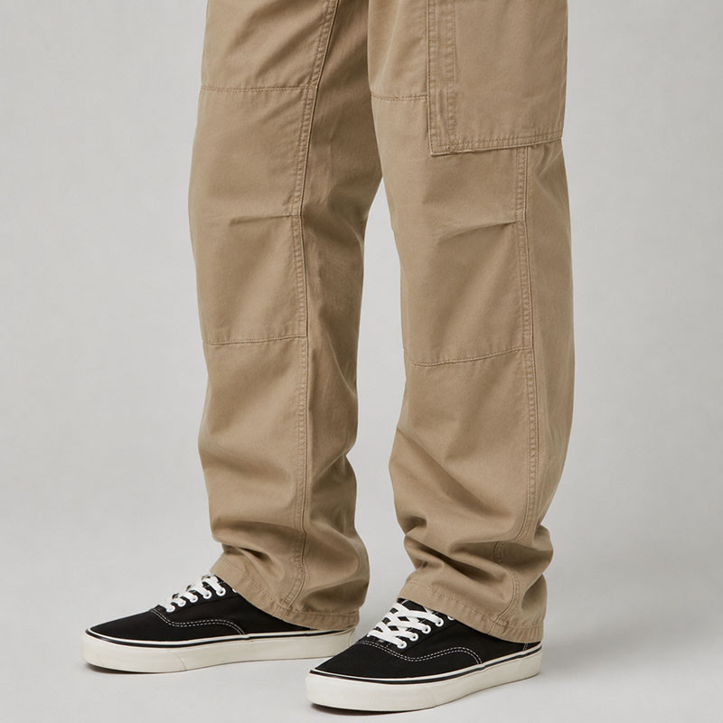 Custom Khaki Patchwork Cargo Pants