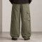 Custom Olive Cargo Pants with Flap Thigh Pockets