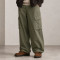 Custom Olive Cargo Pants with Flap Thigh Pockets