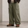 Custom Olive Cargo Pants with Flap Thigh Pockets