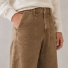 Custom Washed Whipcord Straight Leg Pants