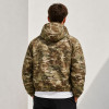 Custom Green Camo Hooded Work Jacket with Front Pockets