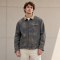 Custom Brown Distressed Cotton Work Jacket