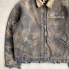 Custom Brown Distressed Cotton Work Jacket