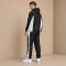 Custom Black White Side Stripe Nylon Tracksuit