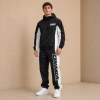 Custom Black White Side Stripe Nylon Tracksuit
