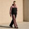 Custom Pink Black Colorblock Fleece Tracksuit