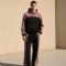Custom Pink Black Colorblock Fleece Tracksuit
