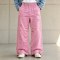 Custom Pink Fleece Distressed Studded Sweatpants