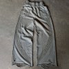 Custom Grey Fleece Distressed Studded Sweatpants