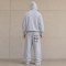 Custom Light Grey Oversized Fleece Tracksuit