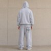 Custom Light Grey Oversized Fleece Tracksuit