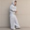 Custom Light Grey Oversized Fleece Tracksuit