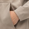 Custom Sand Beige Hooded Anorak Windbreaker Jacket