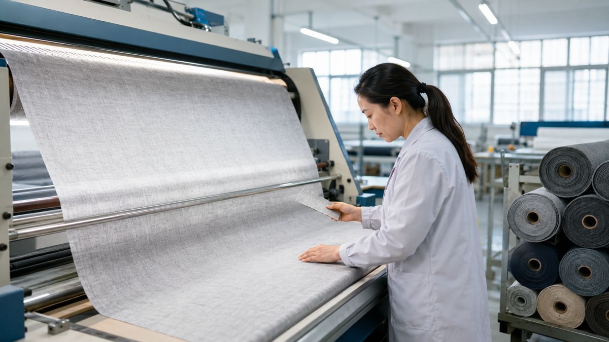 Apparel factory fabric inspection before bulk garment cutting