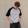 Custom Contrast Raglan Cotton T-Shirt