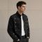 Custom Washed Black Cotton Work Jacket