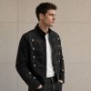 Custom Washed Black Cotton Work Jacket
