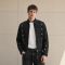 Custom Washed Black Cotton Work Jacket
