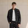 Custom Washed Black Cotton Work Jacket