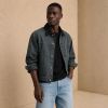 Custom Washed Black Cotton Chore Coat