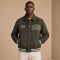 Custom Olive Wool Blend Varsity Jacket