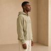 Custom Washed Sand French Terry Henley Hoodie