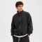 Custom Washed Cotton Mock Neck Zip-Up Hoodie
