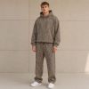 Custom Leopard Print Sherpa Hoodie Pants Set