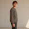 Custom Leopard Print Cotton Crewneck Sweatshirt
