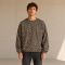 Custom Leopard Print Cotton Crewneck Sweatshirt