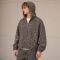 Custom Leopard Print Sherpa Zip-Up Hoodie