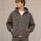 Custom Leopard Print Sherpa Zip-Up Hoodie