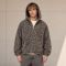 Custom Leopard Print Sherpa Zip-Up Hoodie