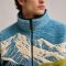 Custom Landscape Embroidery Sherpa Fleece Jacket