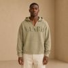 Custom Washed Sand French Terry Henley Hoodie