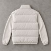 Custom Beige Lightweight Stand Collar Quilted Puffer Jacket