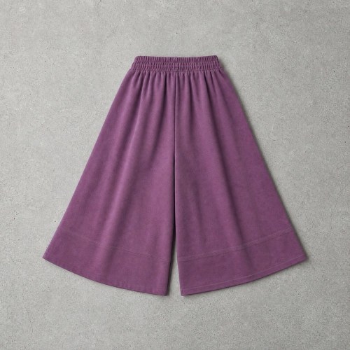 Custom Purple Loose Cotton Fleece Sweat Shorts