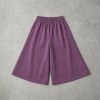 Custom Purple Loose Cotton Fleece Sweat Shorts