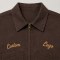 Custom Brown Cotton Canvas Embroidered Work Jacket