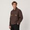 Custom Brown Cotton Canvas Embroidered Work Jacket