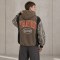 Custom Brown Camouflage Paneling Pullover Hoodie