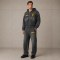 Custom Charcoal Washed Distressed Zip Up Fleece Tracksuit