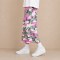 Custom Pink Green Camouflage Wide Leg Cargo Pants