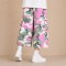 Custom Pink Green Camouflage Wide Leg Cargo Pants